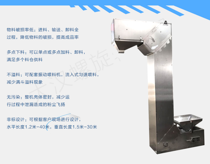 z型鬥式提升（shēng）機（jī）特點