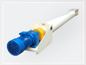 利用旋轉的螺旋葉片將物料推移，葉片可分為（wéi）左（zuǒ）旋和右旋