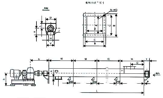 管式螺旋輸送機安（ān）裝結（jié）構（gòu）