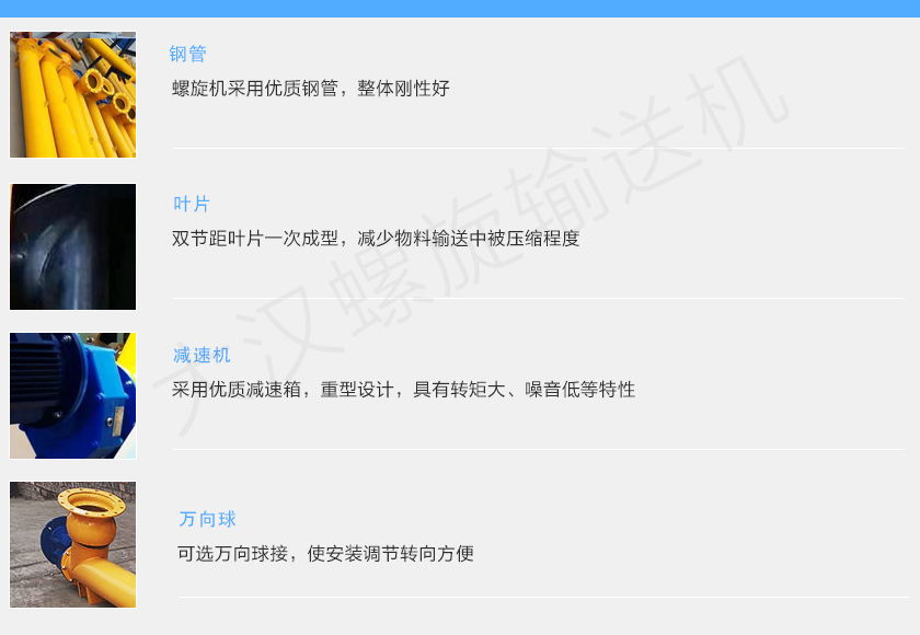 水泥螺旋輸（shū）送機（jī）結構（gòu）圖